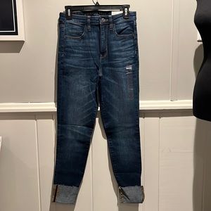 American Eagle Super Hi-Rise Jegging Crop-Super Stretch-Womens